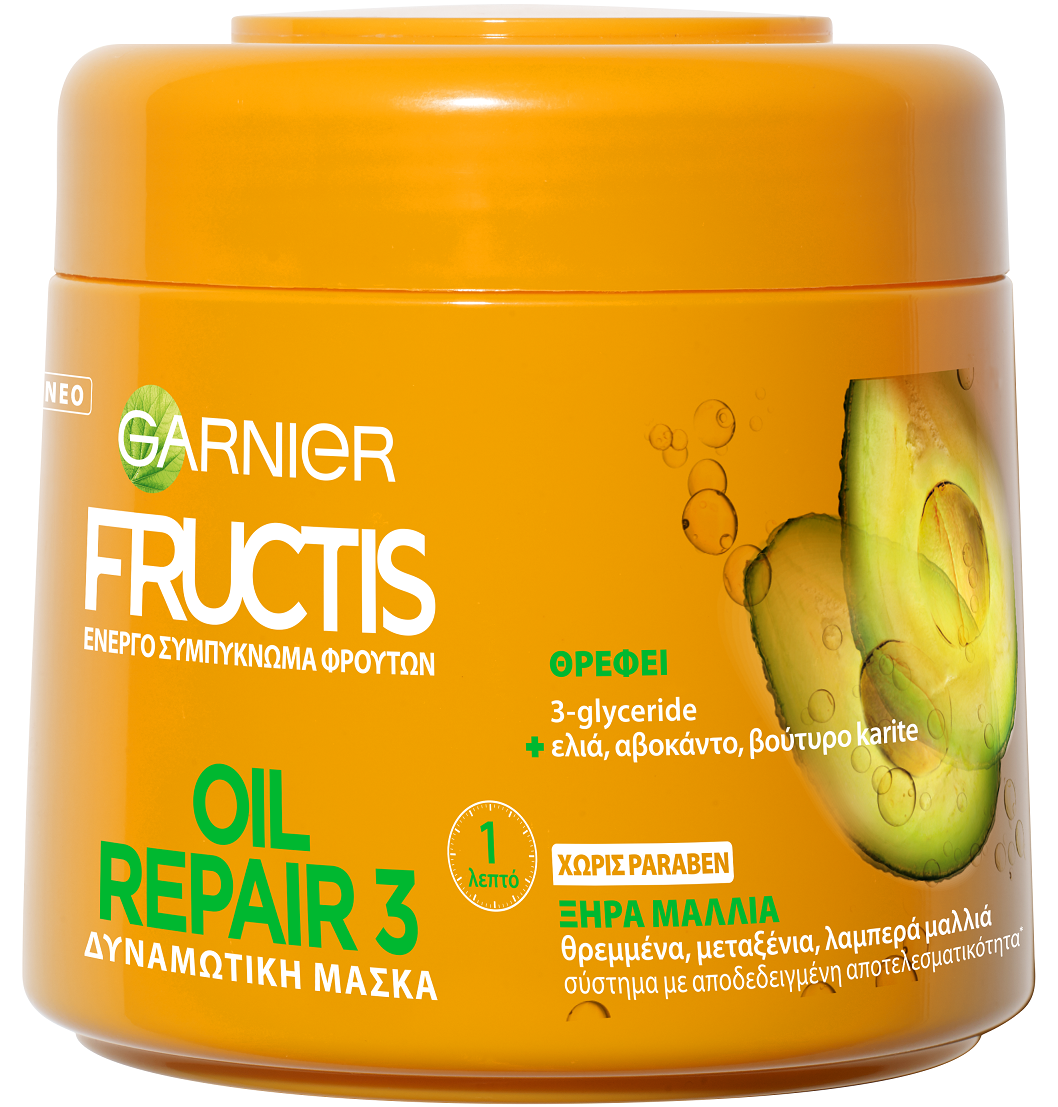 Μάσκα Μαλλιών Oil Repair 3 Fructis Garnier (300ml)