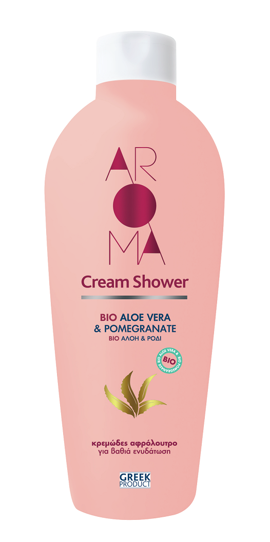 Αφρόλουτρο Βιολογικό Αλόη και Ρόδι Aroma (750 ml)