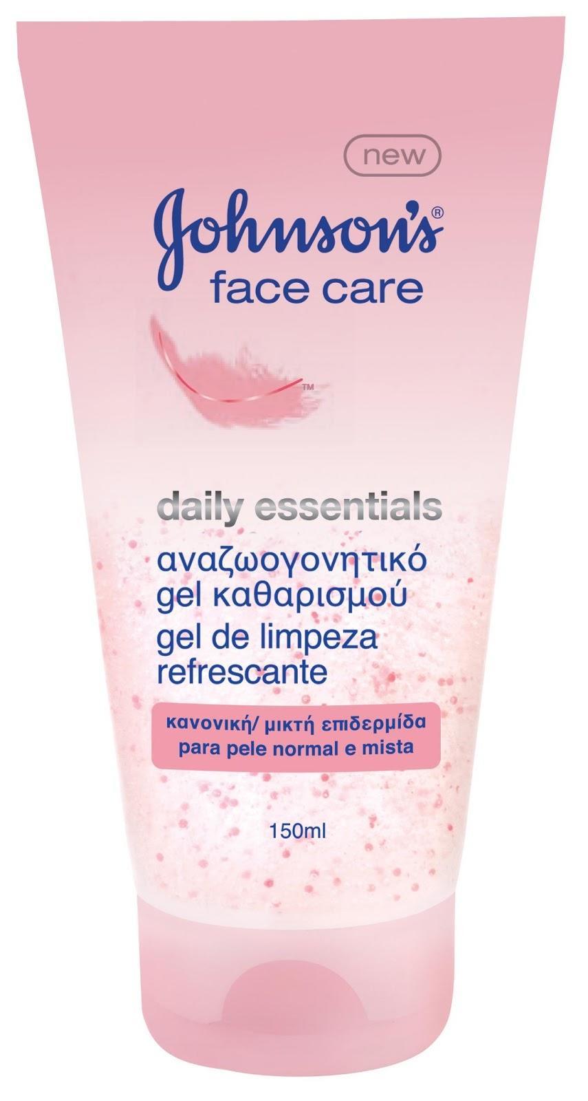 Gel Καθαρισμού Προσώπου Αναζωογονητικό Daily Essentials Johnson’s (150 ml) -50%