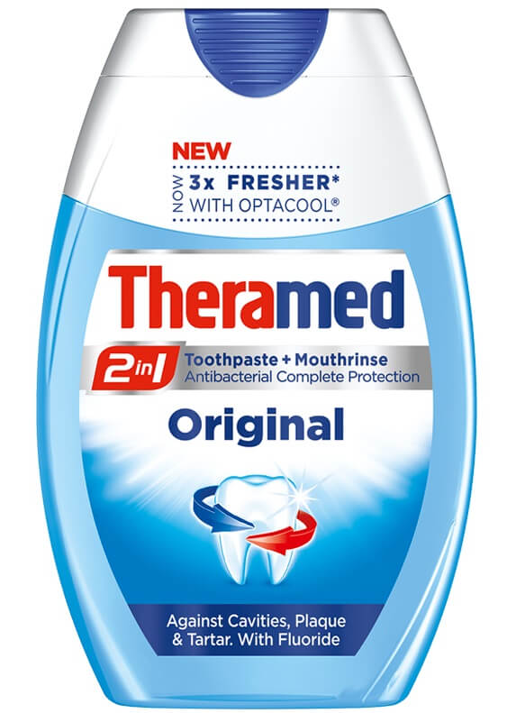 Henkel Beauty Οδοντόκρεμα & στοματικό διάλυμα Theramed 2σε1 Original (75ml)