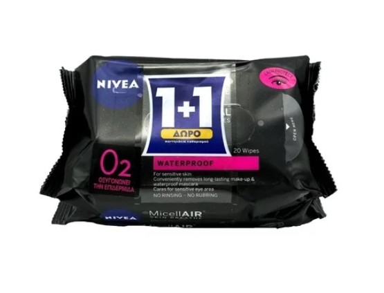 Μαντηλάκια Ντεμακιγιάζ MicellAIR Professional Nivea (2×20 τεμ) 1+1 Δώρο