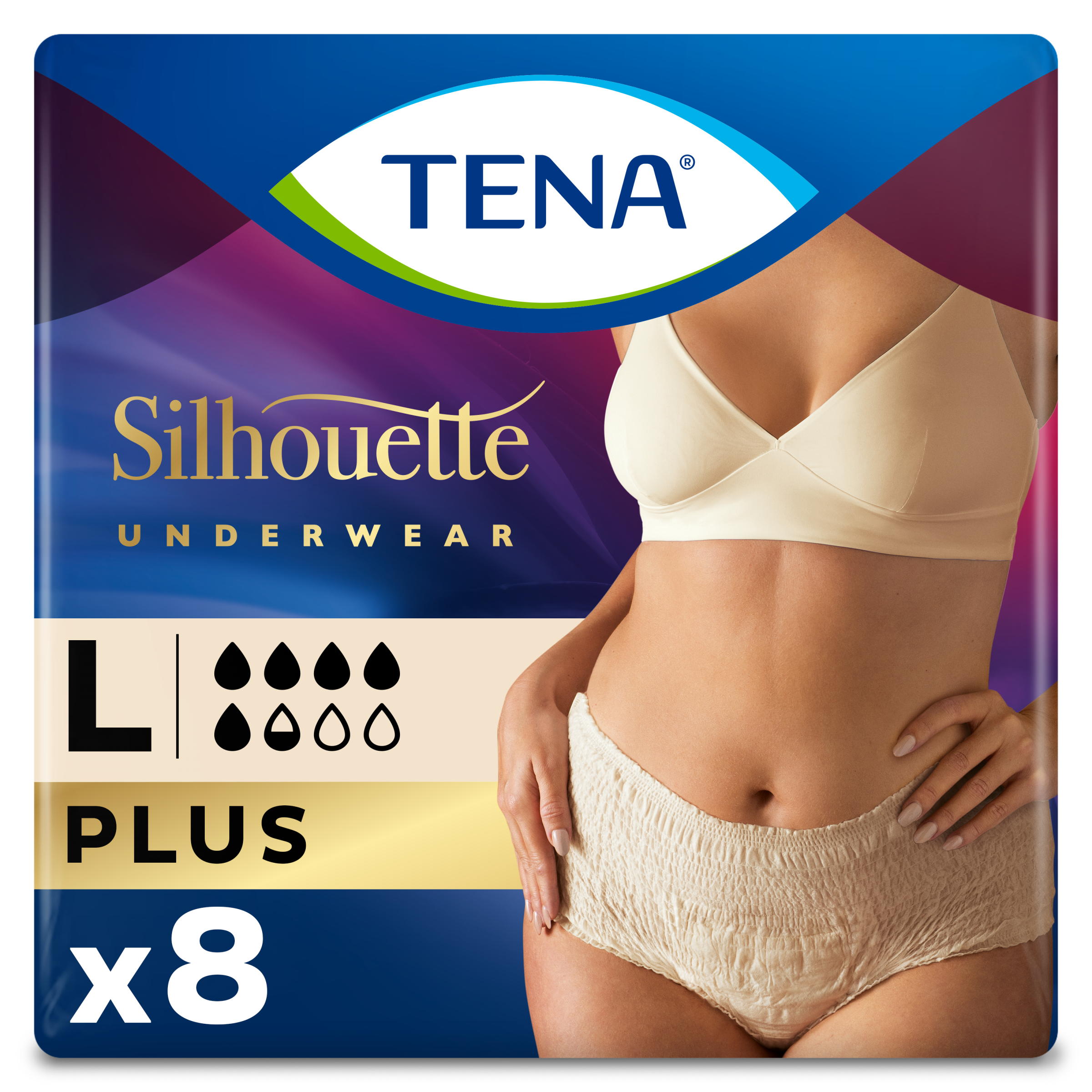 Εσώρουχο Ακράτειας Large Silhouette Plus Tena (8 τεμ)