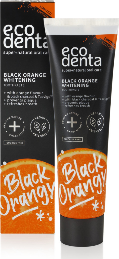 Organic Brands Οδοντόκρεμα Λεύκανσης με Άνθρακα και Πορτοκάλι Ecodenta (100ml)