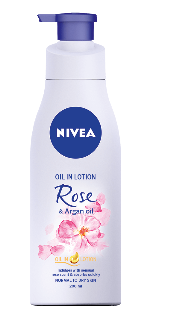 Λοσιόν Σώματος με Αντλία Rose & Argan Oil Nivea (200 ml)