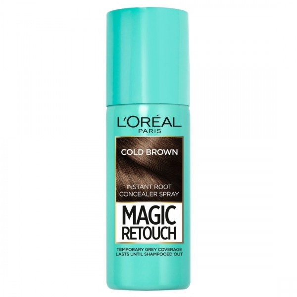 Spray Προσωρινής Κάλυψης Λευκών Cold Brown Magic Retouch L’Oreal (75 ml)