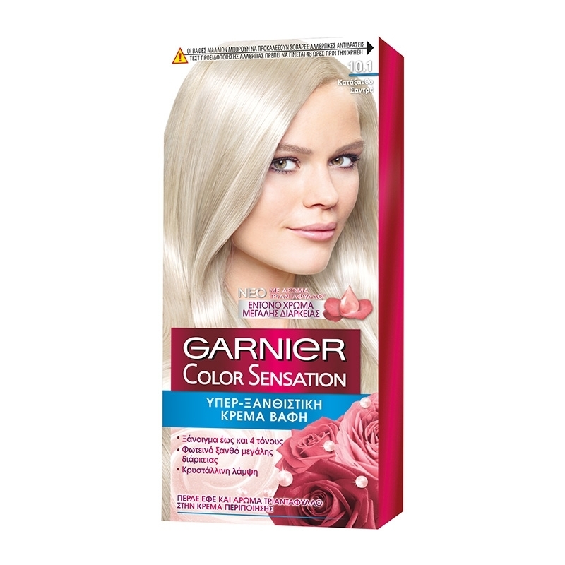 Βαφή Μαλλιών No 10.1 Κατάξανθο Σαντρέ Color Sensation Garnier (40 ml)