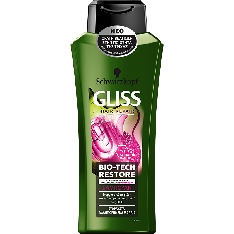 Σαμπουάν Bio-Tech Restore για Εύθραστα και Ταλαιπωρημένα Μαλλιά Gliss (400ml) Σαμπουάν Bio-Tech Restore για Εύθραστα και Ταλαιπωρημένα Μαλλιά Gliss (400ml)