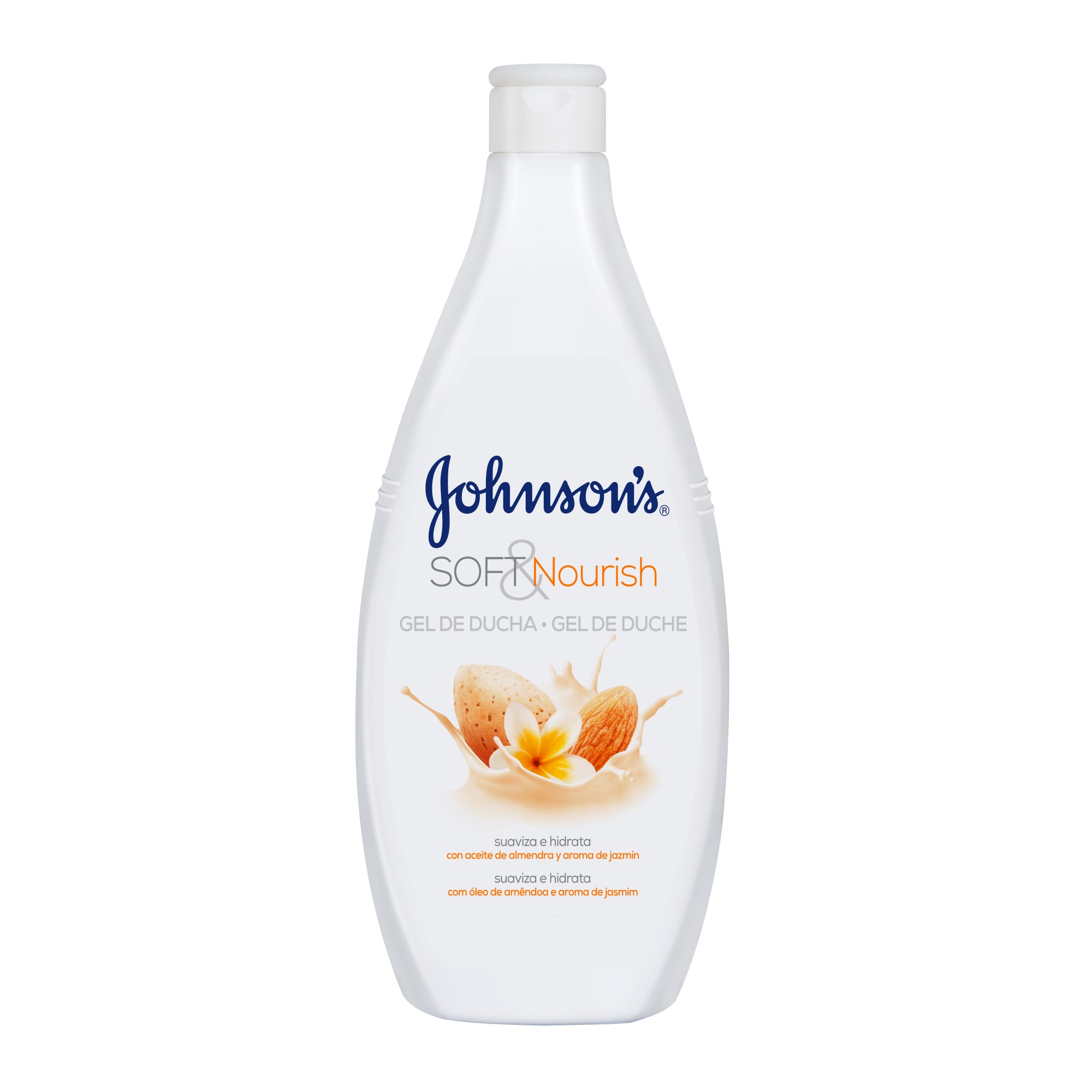 Johnson&Johnson Αφρόλουτρο με Άρωμα Αμυγδαλέλαιου & Γιασεμιού Soft & Nourish Johnson’s (750ml)