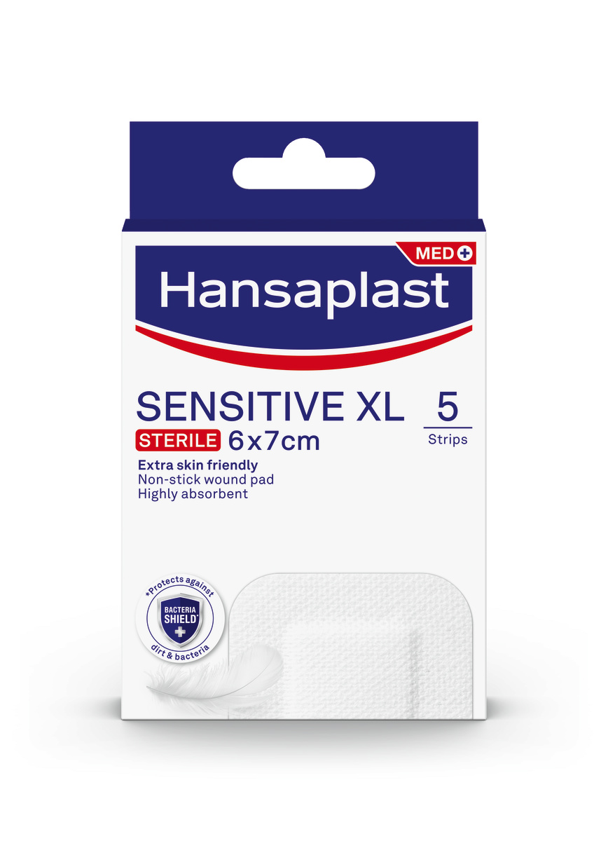 Επιθέματα Sensitive XL 6x7εκ Hansaplast (5 λωρίδες) 4300008784