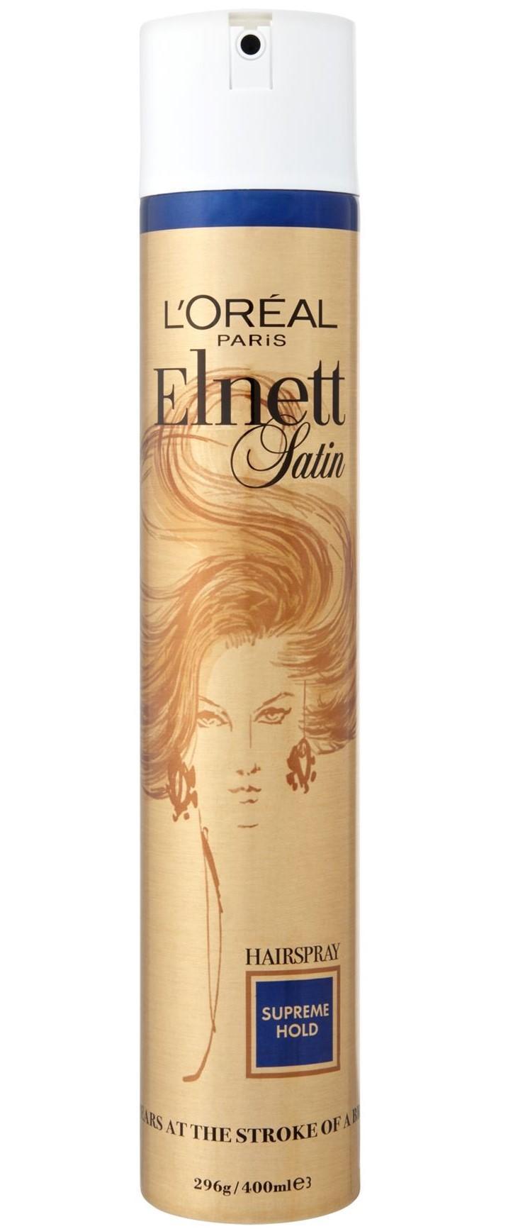 Λακ Χτενίσματος Extra Δυνατή Satin Elnett L’Oreal (400 ml)