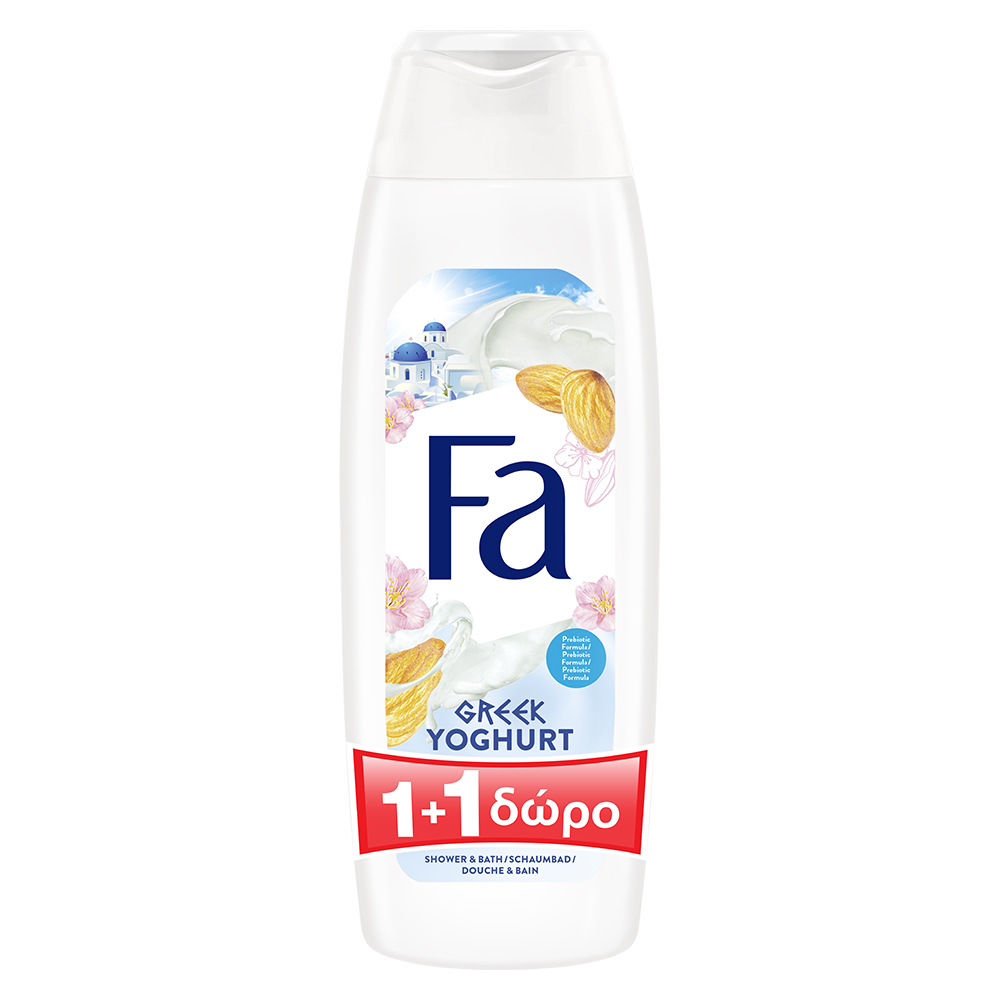 Αφρόλουτρο Greek Yoghurt-Almond Fa (2×750 ml) 1+1Δώρο