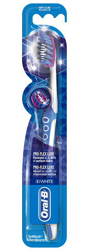 Οδοντόβουρτσα Μαλακή 3D White Luxe Pro-Flex Oral-B (1τεμ)