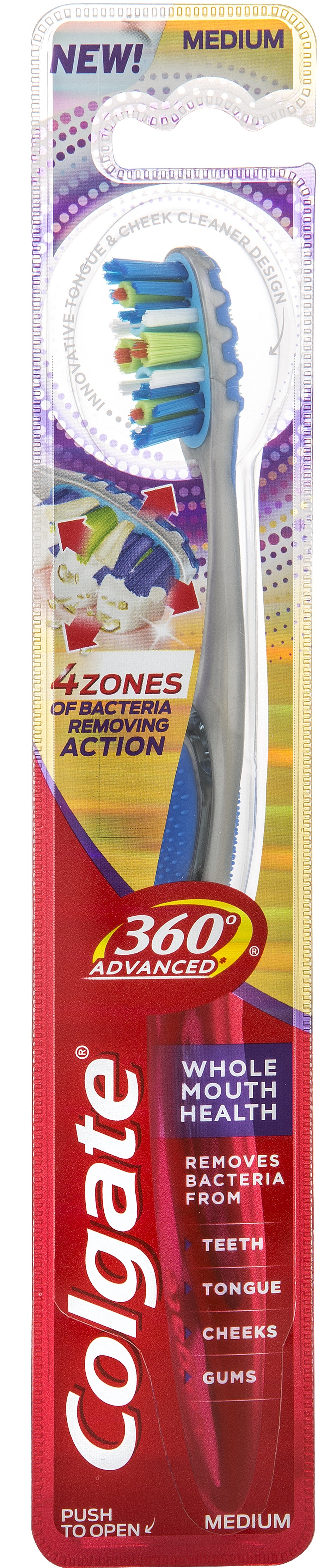 Οδοντόβουρτσα Advanced Health 360 M Colgate (1τμχ)