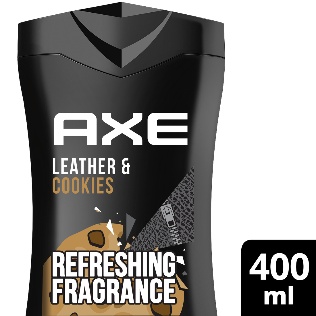 Αφρόλουτρο Leather & Cookies AXE (2x400ml) 1+1 Δώρο