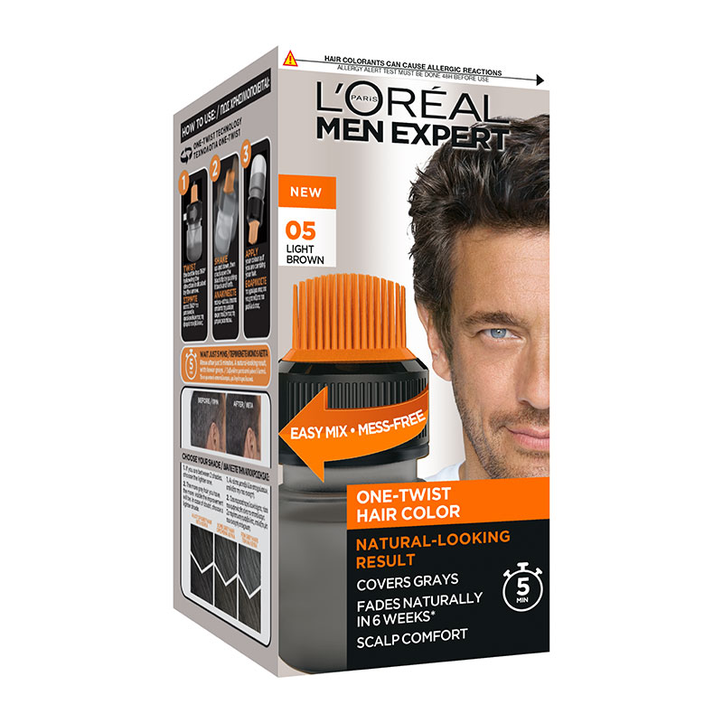 Βαφή Μαλλιών για Άνδρες One Twist No5 Καστανό Ανοιχτό Men Expert L'Oreal (50ml)