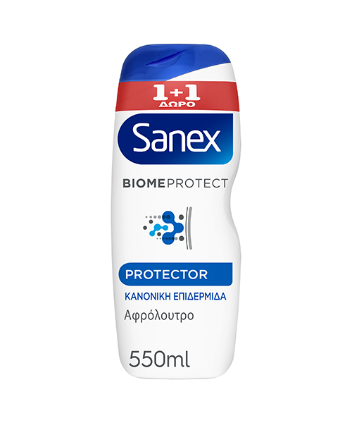Αφρόλουτρο Dermo Biome Protector Sanex (2x550ml) 1+1 Δώρο