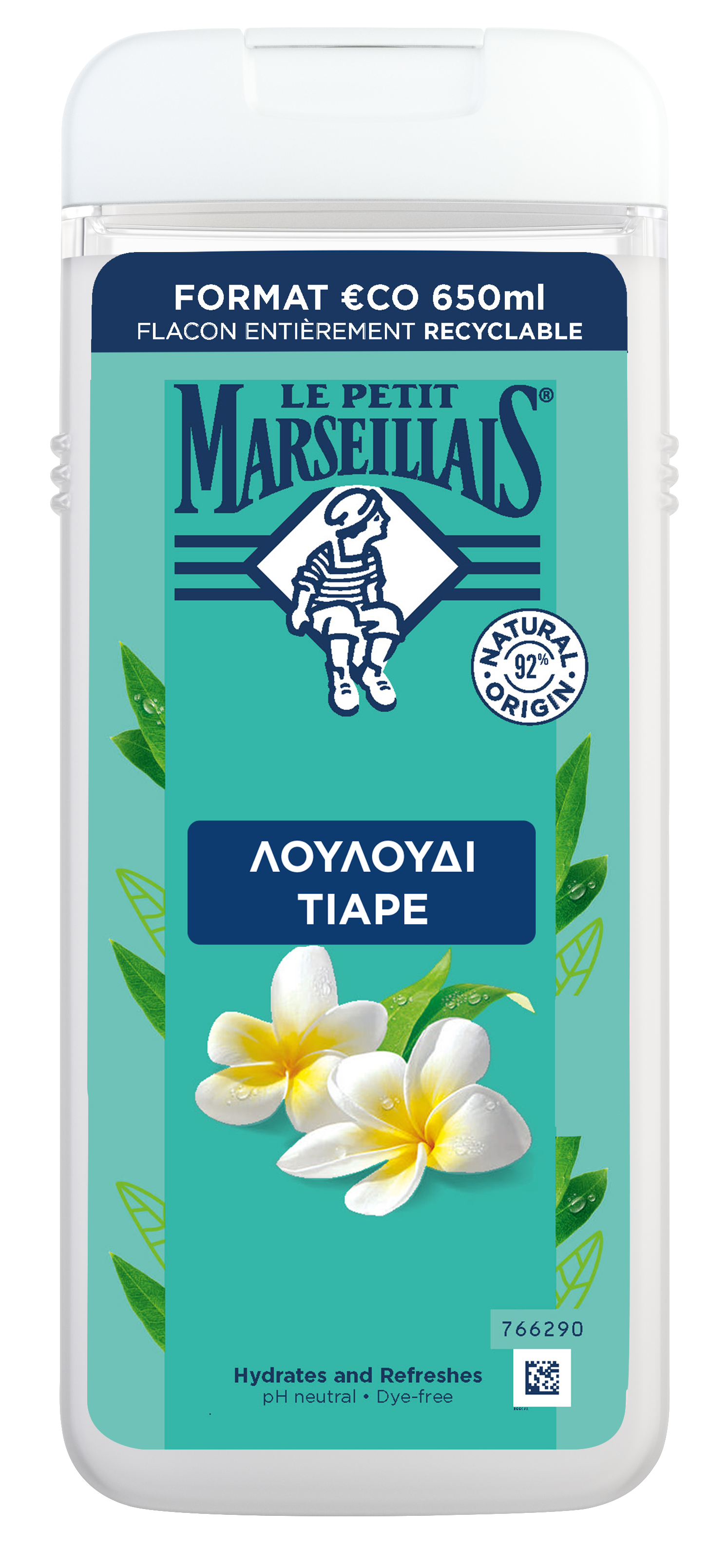 Johnson&Johnson Αφρόλουτρο Λουλούδι Τιάρε Le Petit Marseillais (650ml)