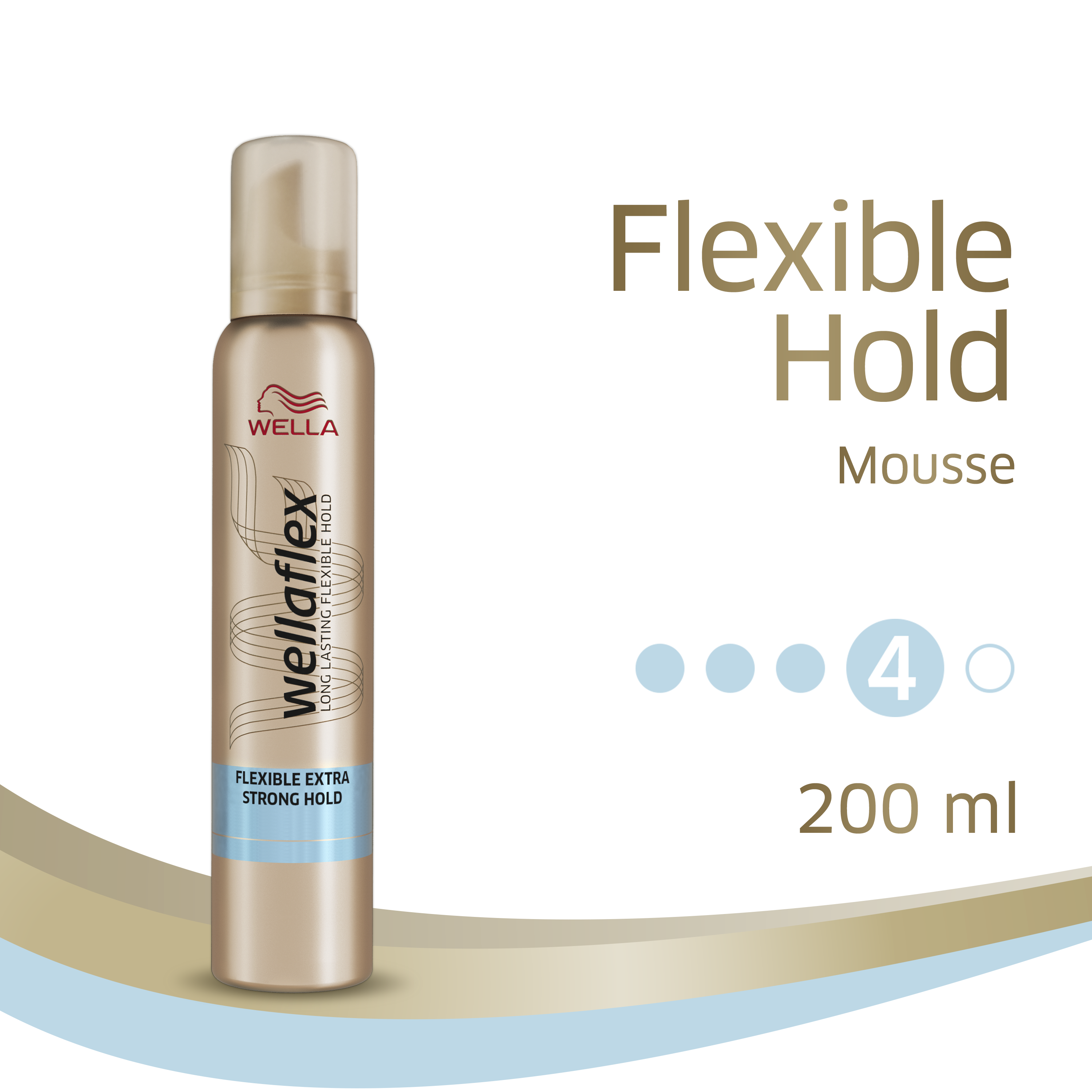 Strong hold mousse, Wellaflex Wella (200 ml) 