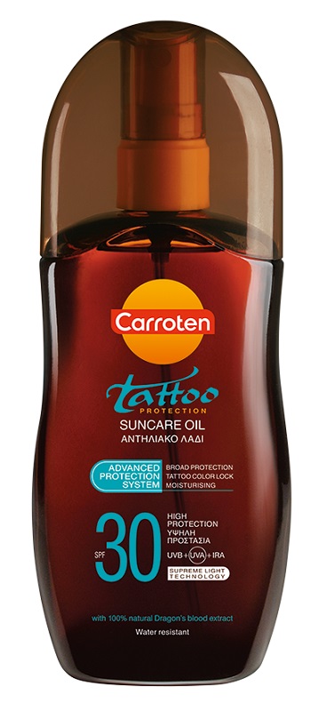Αντηλιακό Λάδι σε Spray Tattoo Protection SPF30 Carroten (125 ml)