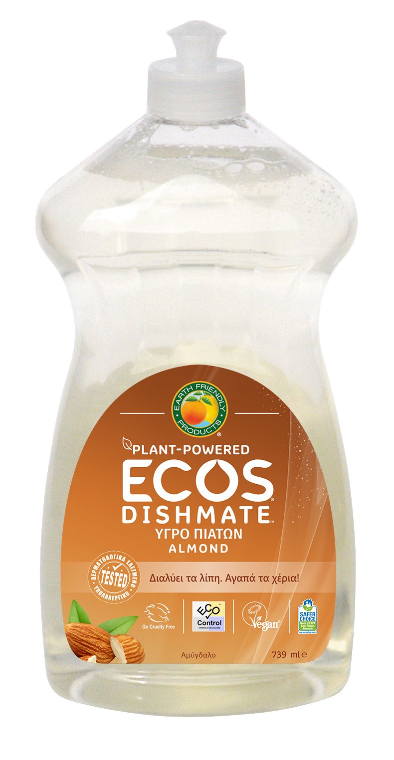 Υγρό απορρυπαντικό πιάτων Αμύγδαλο Ecos (739 ml)