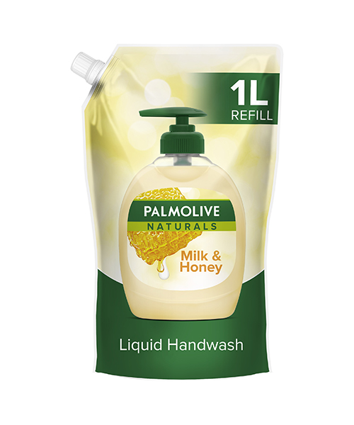 Ανταλλακτικό Υγρό Κρεμοσάπουνο Naturals Μέλι & Γάλα Palmolive (1000ml)