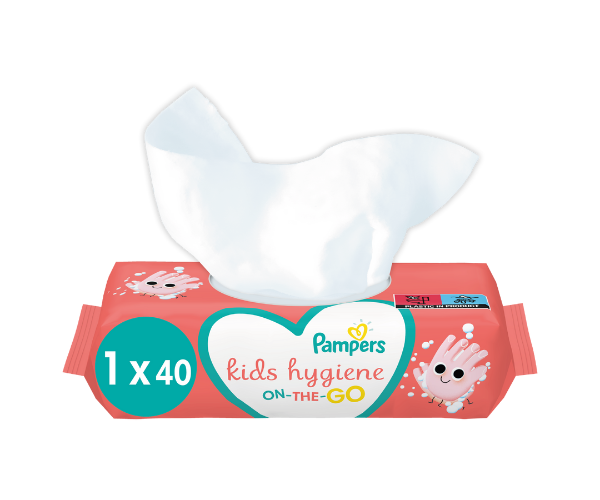Μωρομάντηλα Kids Hygiene On-The-Go – Pampers (40τεμ)