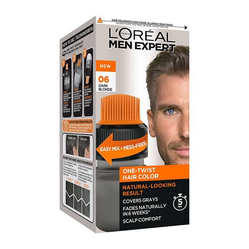 Βαφή Μαλλιών για Άνδρες One Twist No6 Ξανθό Σκούρο Men Expert L'Oreal (50ml)