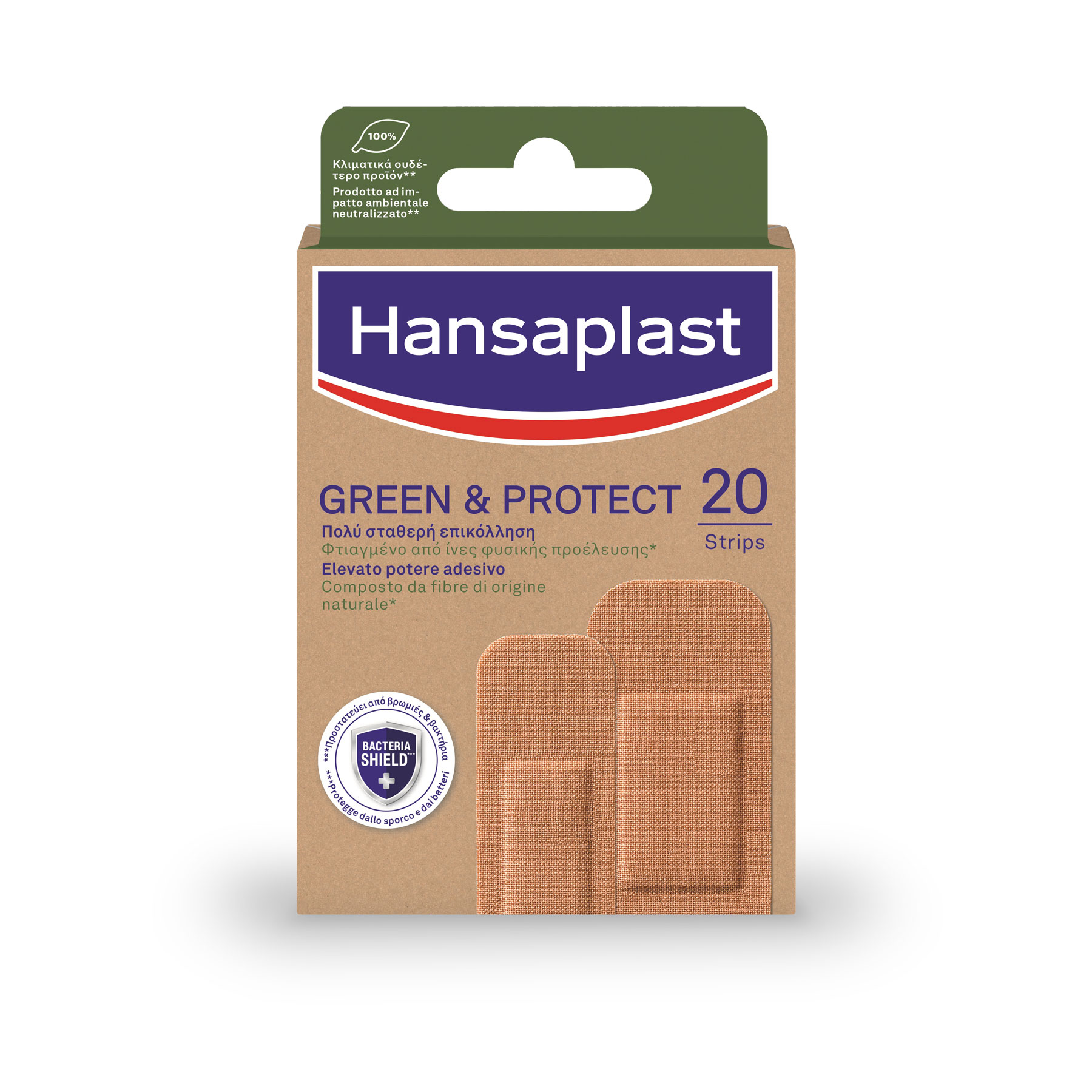 Beiersdorf Επιθέματα Green & Protect Hansaplast (20 λωρίδες)