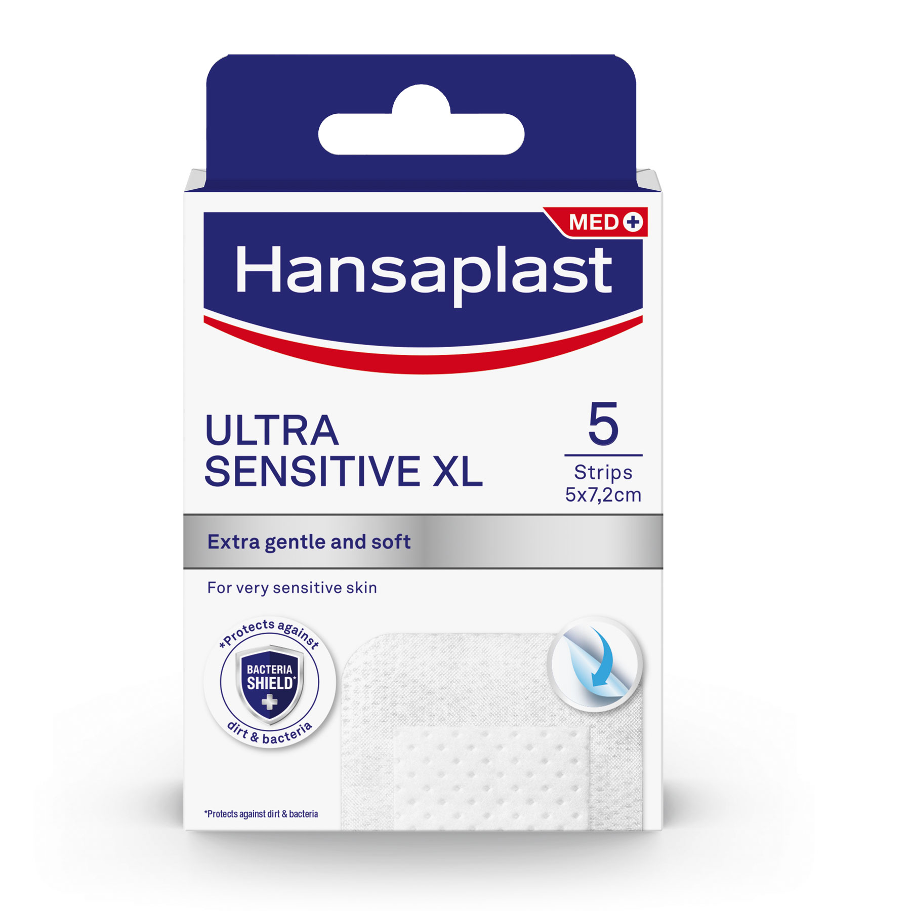 Beiersdorf Επιθέματα Ultra Sensitive XL Hansaplast (5 λωρίδες)