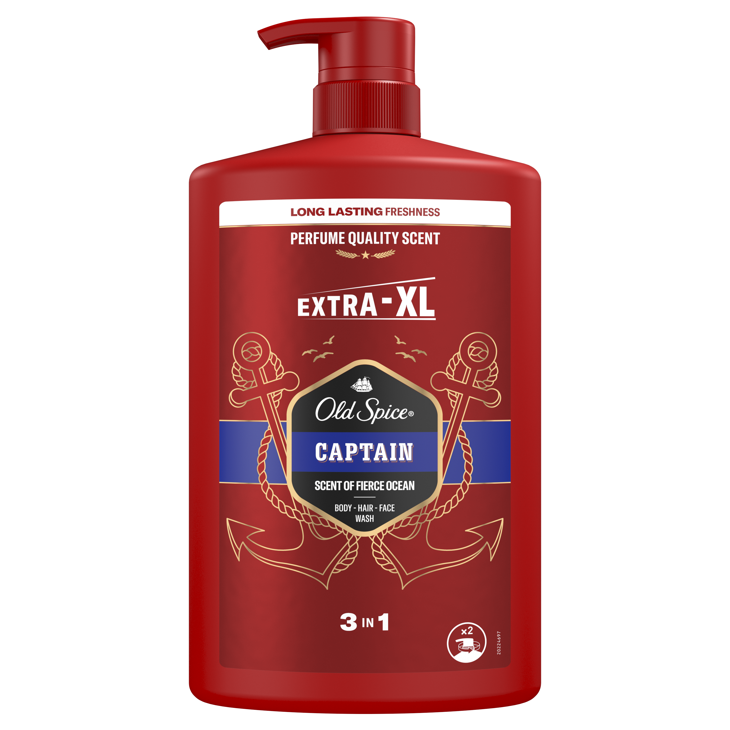 P&G Αφρόλουτρο Captain Old Spice (1000ml)