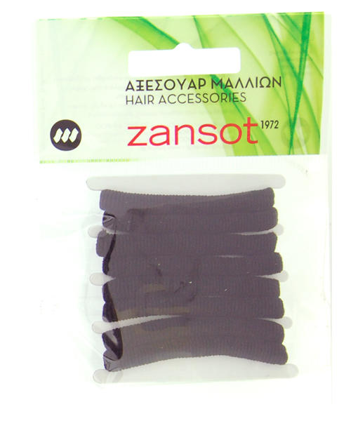 Λάστιχο Μαλλιών Υφασμάτινο Μαύρο Zan Sot (1τεμ)