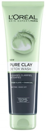 Τζελ Καθαρισμού Προσώπου Pure Clay Gel Dettox L’Oreal (150ml)