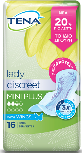 Σερβιέτες Mini Plus Wings Discreet Tena Lady (16 τεμ)