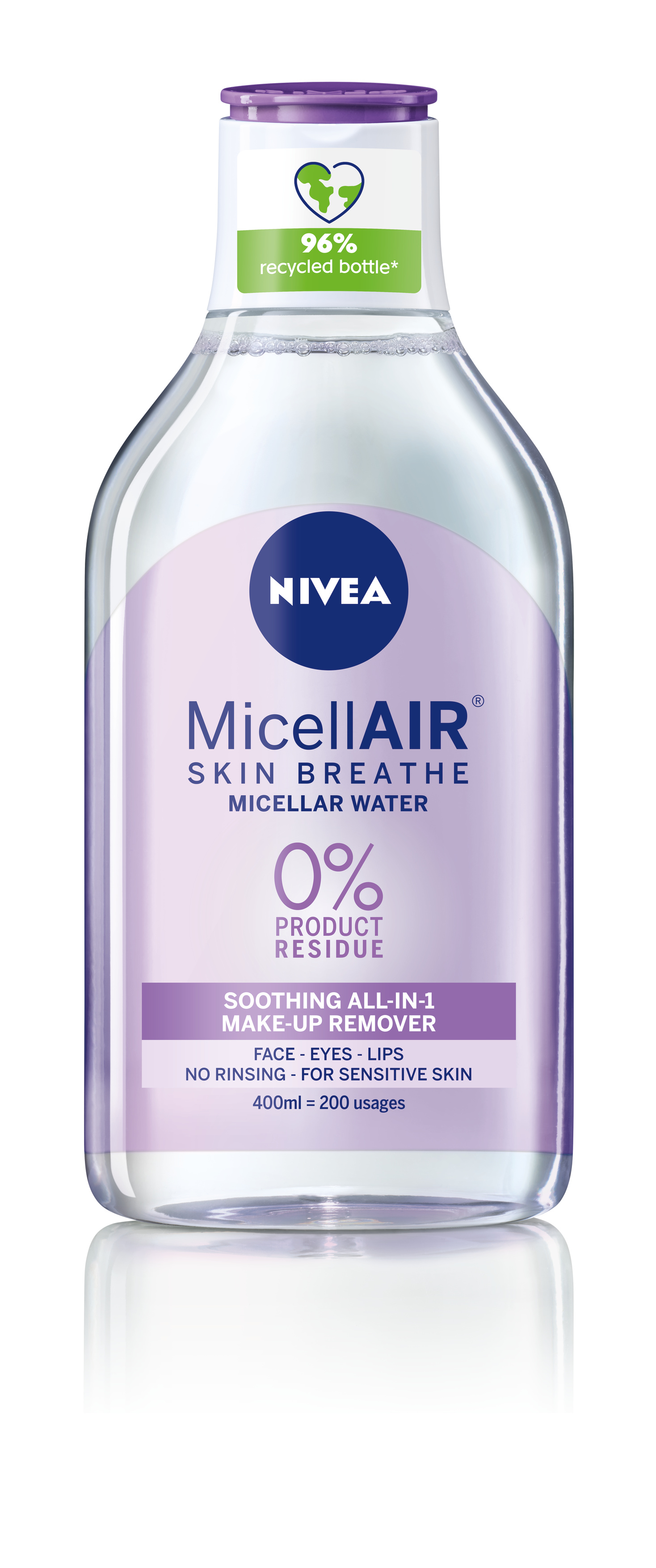 Νερό Καθαρισμού Sensitive Ντεμακιγιάζ Όλα σε 1 Nivea Micellar (400ml)