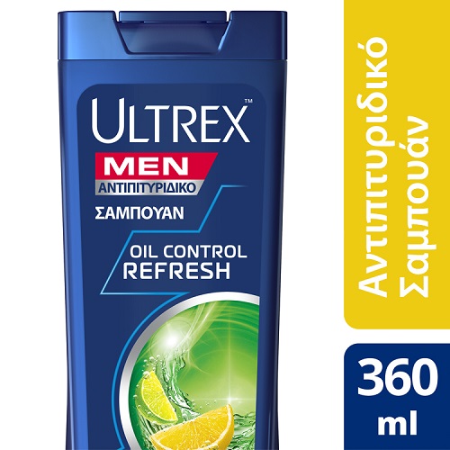 Αντιπιτυριδικό Σαμπουάν Oil Control Refresh για Λιπαρά Μαλλιά & Λιπαρή Επιδερμίδα Ultrex (360ml)
