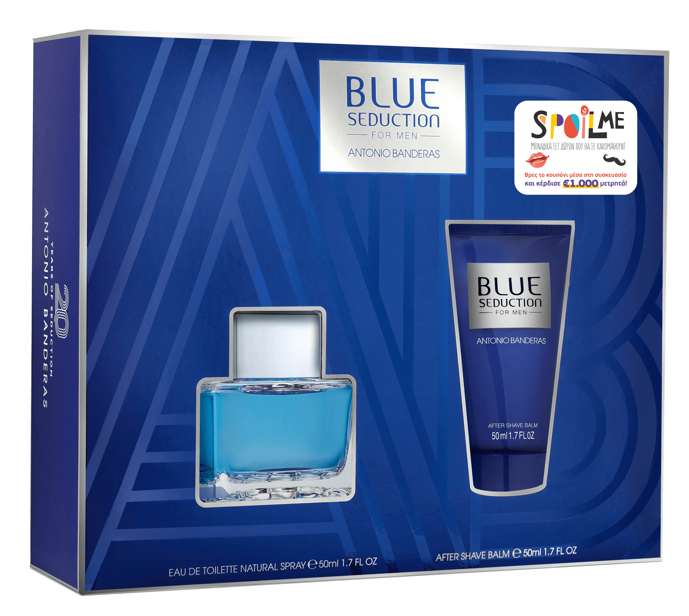 Eau De Toilette 50ml + After Shave Balsam 50ml Blue Seduvtion Antonio Banderas