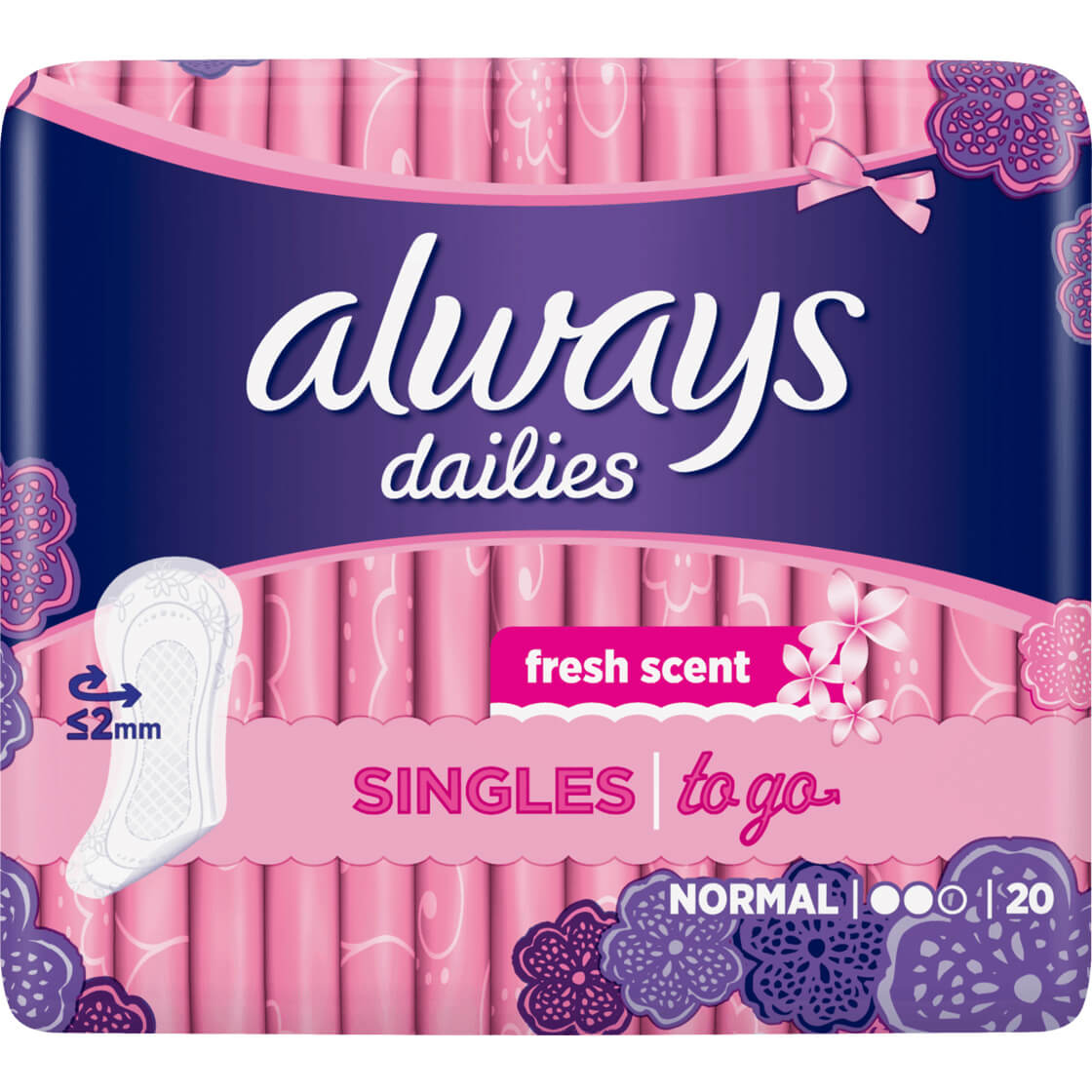 P&G Σερβιετάκια Normal Fresh Singles to go Always (20 τεμ)