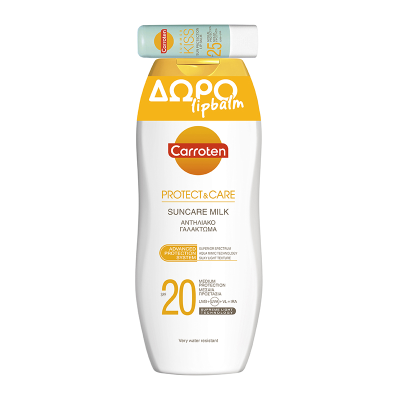 Αντηλιακό Γαλάκτωμα SPF20 Carroten (200ml)