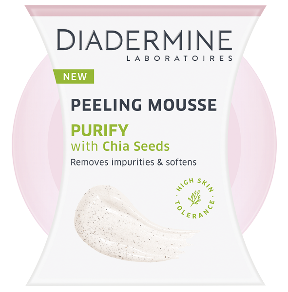 Peeling Mousse Καθαρισμού με Σπόρους Τσία Diadermine (75ml)