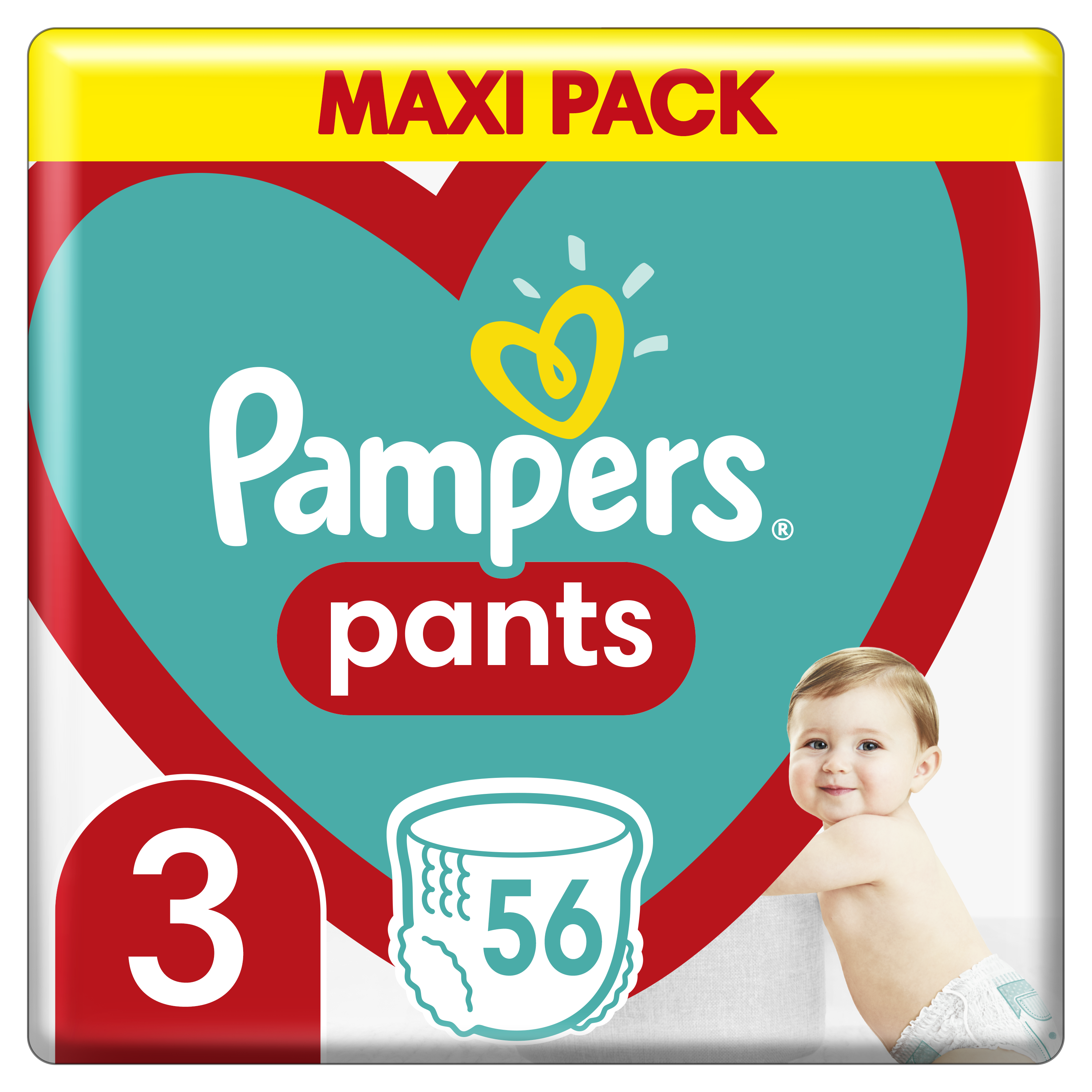 Πάνες-βρακάκι Pampers Pants Μέγεθος 3 (Midi) 6-11Kg (56 τεμ)