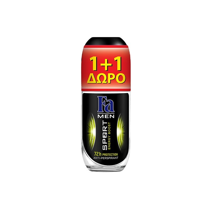 Αποσμητικό Roll-on Energy Boost Fa (100ml) 1+1 Δώρο