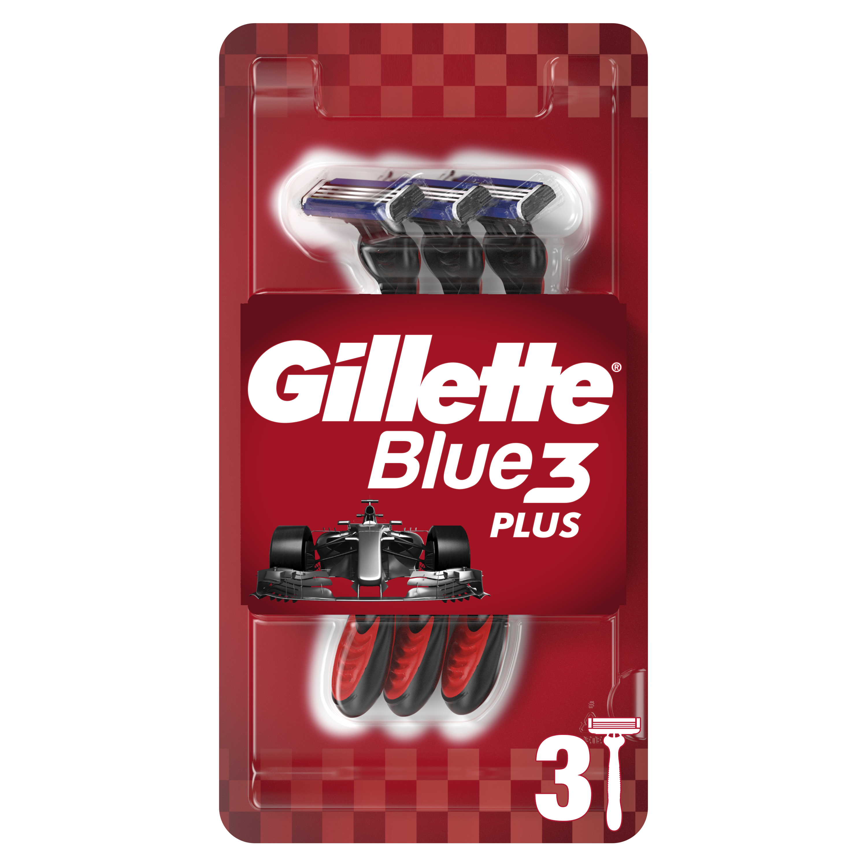 P&G Ξυραφάκια Μίας Χρήσης Blue 3 Red Gillette (3 τεμ) 