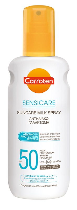 Αντηλιακό γαλάκτωμα Carroten SENSICARE SPF 50, (200ml)