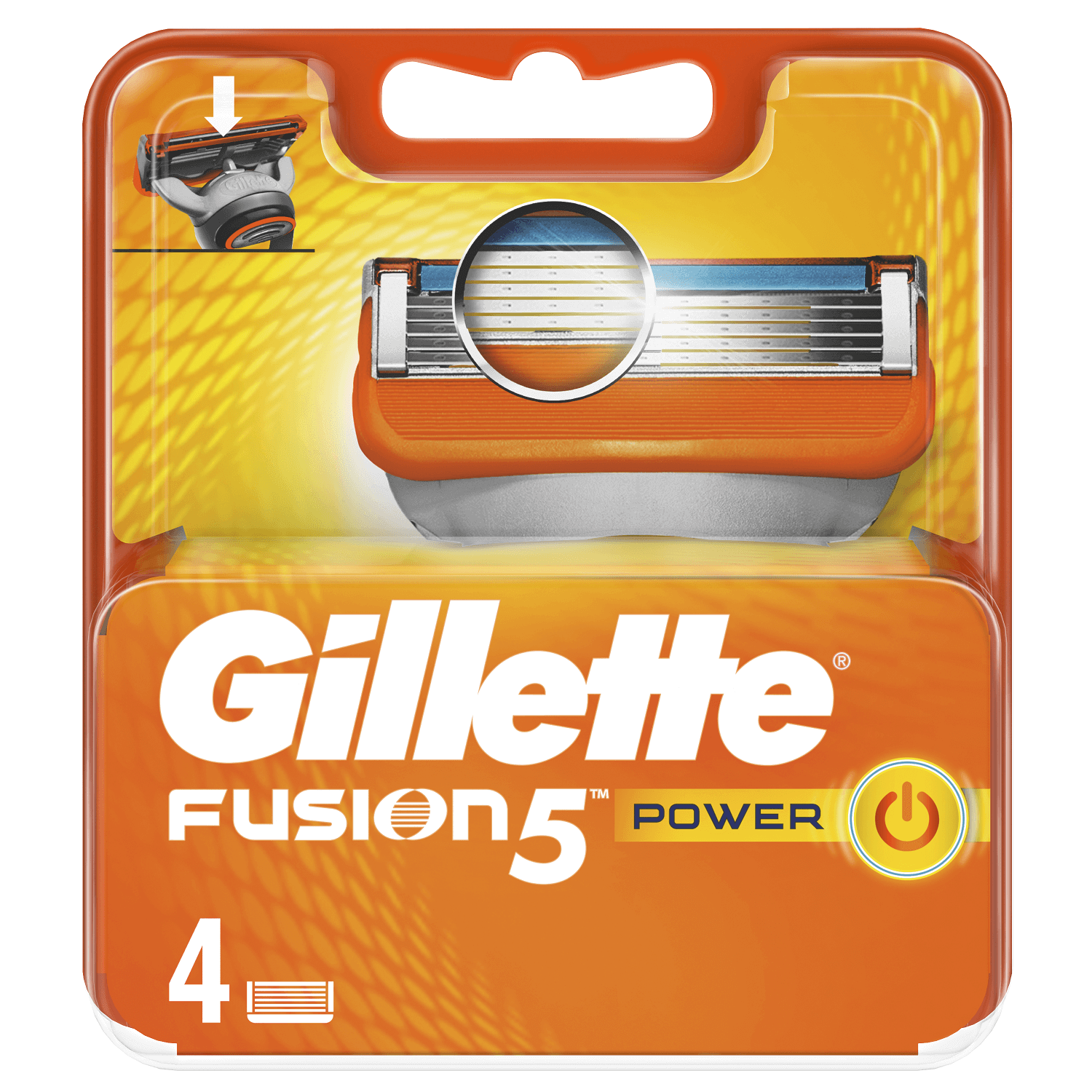 Ανταλλακτικές Κεφαλές Ξυρίσματος Fusion5 Power Gillette (2×4 τμχ) -4€