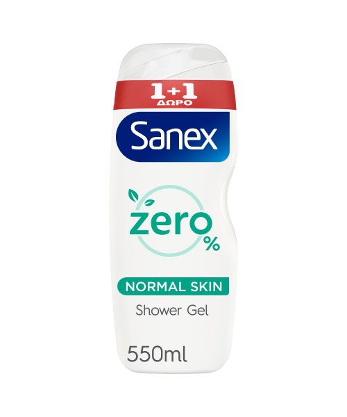 Αφρόλουτρο Zero 0% Normal Skin Sanex (2x550ml) 1+1 Δώρο