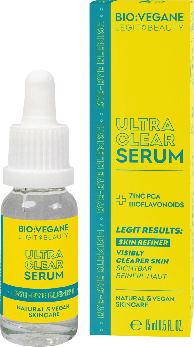 Organic Brands Ορός Προσώπου Ultra Clear Serum - Zinc serum BIOVEGANE Legit Beauty (15ml)