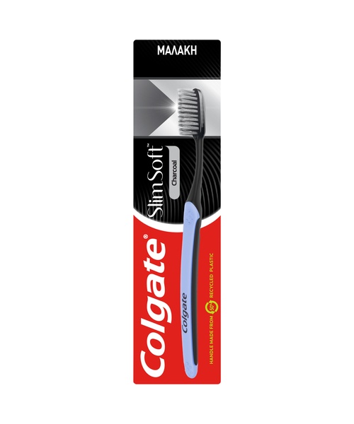 Colgate-Palmolive Οδοντόβουρτσα Slim Soft Charcoal Μαλακή Colgate (1τεμ)