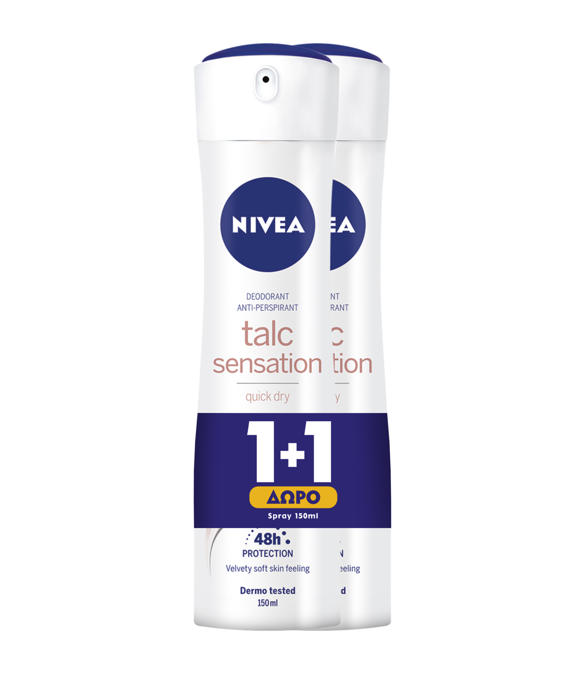 Αποσμητικό Spray Talc Sensation Nivea Deo (150 ml) 1+1 Δώρο