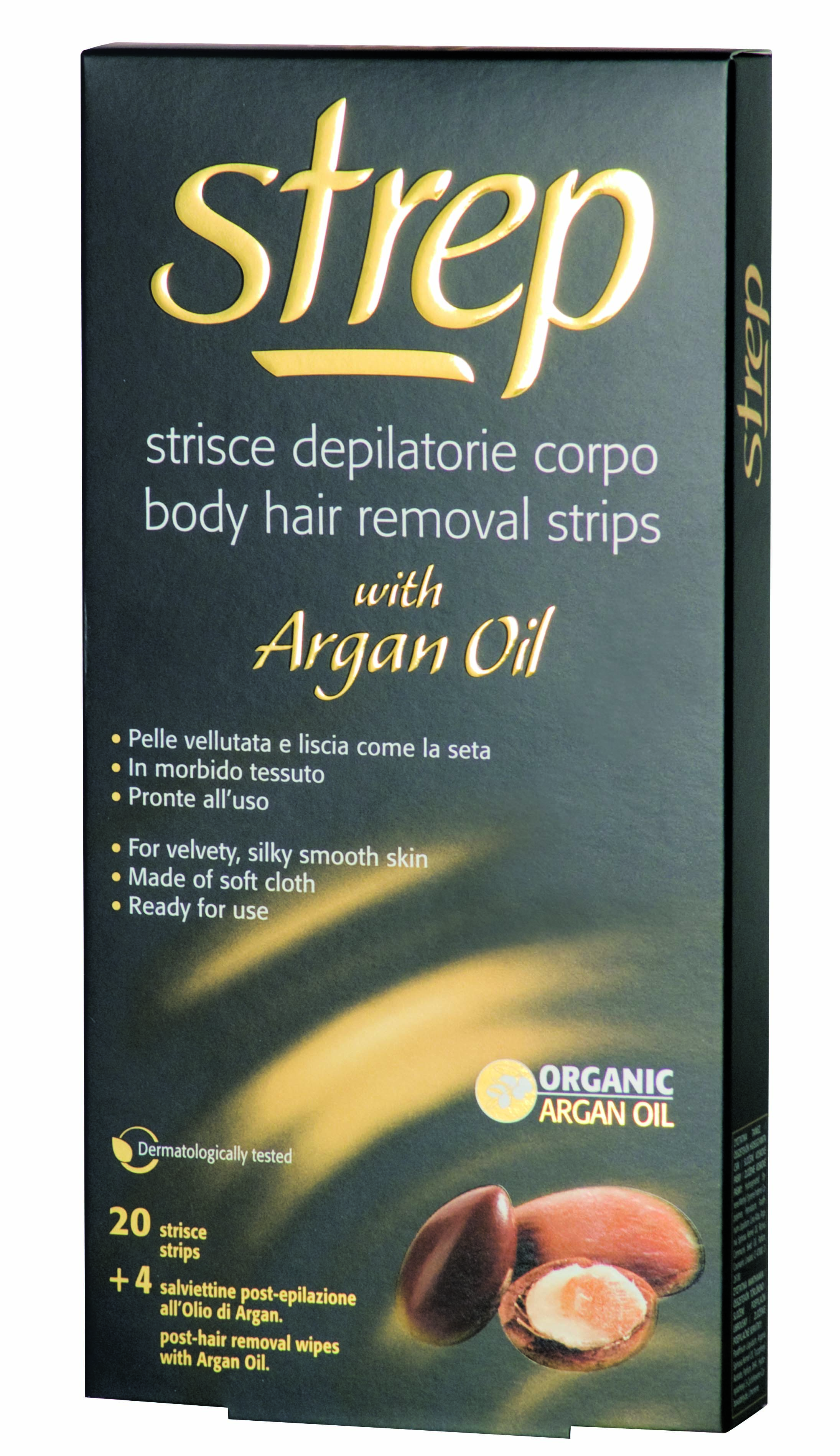 Αποτριχωτικές Ταινίες Σώματος Argan Oil Strep (20 τεμ)