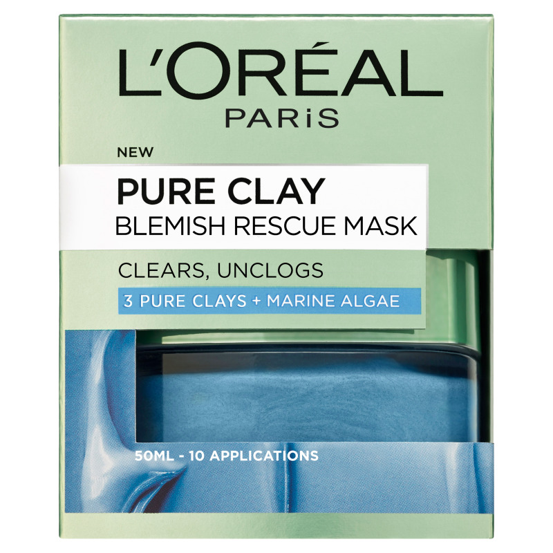 Μάσκα Καθαρισμού Pure Clay Anti-Blemish L’Oreal (50 ml)